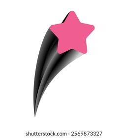 Y2K Aesthetic Sparkling Stars Retro Trendy Minimalistic Abstract Design for Futuristic Digital Graphics, Posters and Illustration Resources