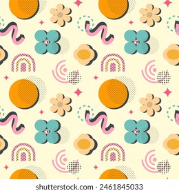 y2k background with abstract elements