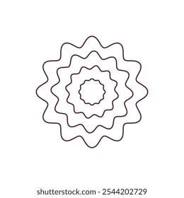 Y2k element flower sun rose star and oval Vector Image