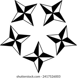 Y2K-ELEMENT-SYMBOL-SCHWARZEN