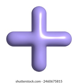 Y2K element plus. 3D trendy Bubble shape. Colorful geometric form for design. Vector illustration
