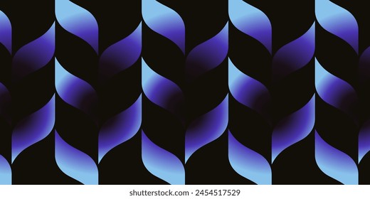Y2K futuristic abstract background in blue, purple and black gradient colors.