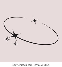 Formas geométricas Y2K. Forma minimalista geométrica abstracta. Estrella y círculo de moda. Concepto de ilustración vectorial. Vector. EPS 10