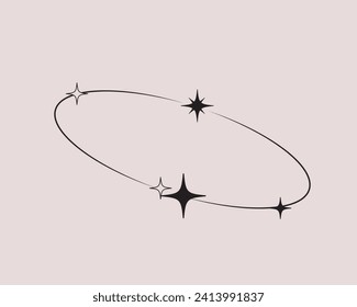 Y2K geometric shapes. Abstract geometric minimalistic shape.