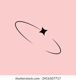 Y2K geometric shapes. Abstract geometric minimalistic shape. Trendy star and circle. Vector illustration concept. eps file 10.	
