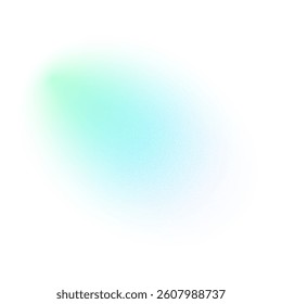 Y2K gradient shapes with blue blur colors. Abstract, fluid color. Flat vector illustration isolated on white.