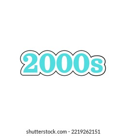 Y2k groovy element. Symbol 2000s isolated on white background. 2000 vibes collection. 2000s cartoon hand drawn vector illustration.