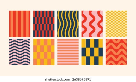 Y2K groovy minimal story backgrounds — vertical vector illustration pack with abstract graphics, ideal for story design, social media text overlays, and trendy digital layouts