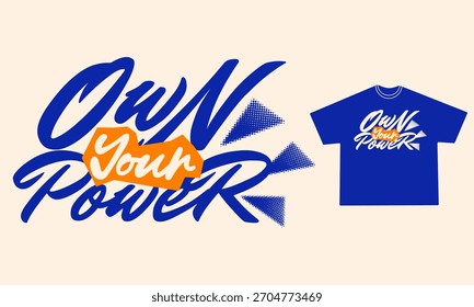 Estilo de graffiti de tipografía dibujada a mano Y2K, impresión para camiseta, ropa urbana, diseño de carteles - Vector