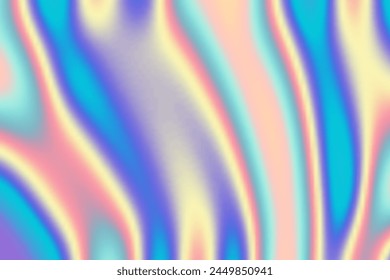 Y2k Holographic Aesthetic abstract gradient pastel rainbow unicorn background with translucent neon blurred pattern. Social media stories templates for digital marketing.