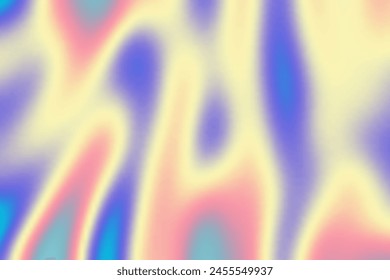 Y2k Holographic Aesthetic abstract gradient pastel rainbow unicorn background with translucent neon blurred pattern. Social media stories templates for digital marketing.