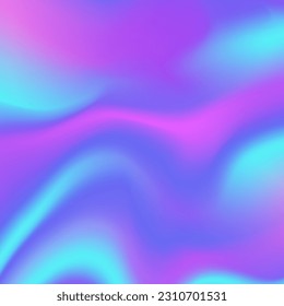 Y2K holographic gradient BACKGROUND. Iridescent aura pastel mesh backgrounds. Pink, blue and mint textures for social media templates and other graphic designs.