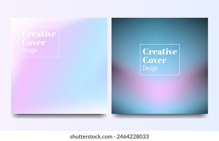Y2K holographic gradient collection showcasing mesmerizing pastel rainbow backgrounds. Elevate your designs with soft, dreamy pink, blue textures tailored for social media template