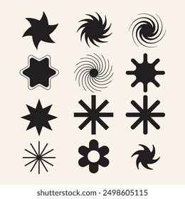 Paquete de elementos de diseño de iconos Y2K 