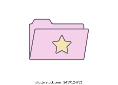 y2k interface, Icon, folder with asterisk interface element