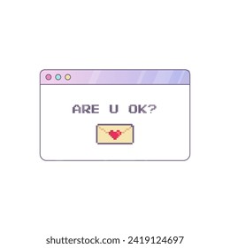 y2k interface, Icon, signature popup, are you okay, valentine's day interface element