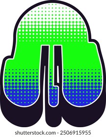 Y2K Letter Alphabet Vector Element
