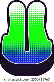 Elemento de Vector del alfabeto de letras Y2K