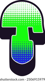 Elemento de Vector del alfabeto de letras Y2K