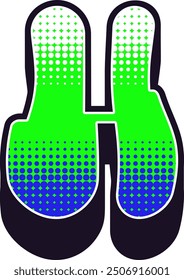 Y2K Letter Alphabet Vector Element