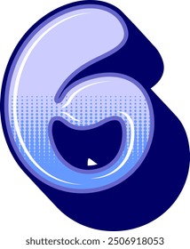 Y2K Liquid Letter Alphabet Vector Element