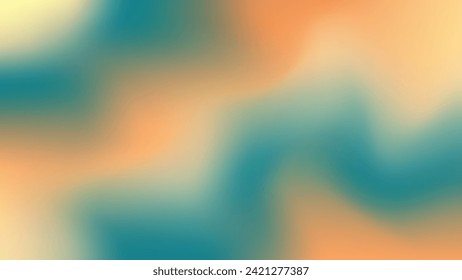 Y2K Mesh blurred unfocused gradient retro background in pastel colors. Vintage Abstract fluid blue yellow empty banner. Summer template like sea and sand.