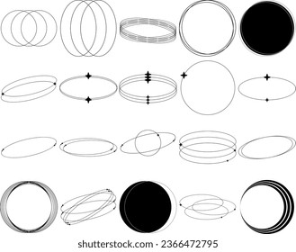 y2k minimal circle aesthetic elements