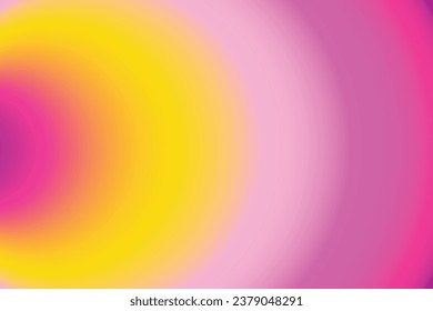 Y2K Pink and yellow gradient vibrant blurred background. Aura nostalgia background.
