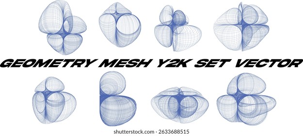 Y2K Resonance Geometry Abstract Background Futuristic Symmetrical Vector Pattern with Metallic Gradient, Neon Holographic Glow, and Retro Tech Vibes for Digital Design Projects