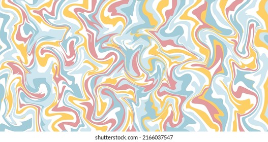 y2k Retro background in the style of blurry colors. Marble. Vector stock illustration. Liquid paint. Hipster. streaks