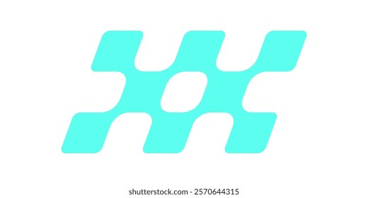 Y2K retro checker pattern. Abstract geometric shape creates a cool aesthetic. Vintage design, flat icon, trendy element for posters and decorations.