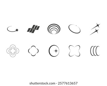 Y2K Retro Design Element Set