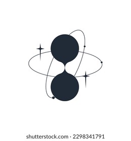 Y2k Shape modern Sipmle Graphic. Retro Geometric shape. Isolated Abstract y2k form. Minimal aesthetic design. Trendy vector illustration.