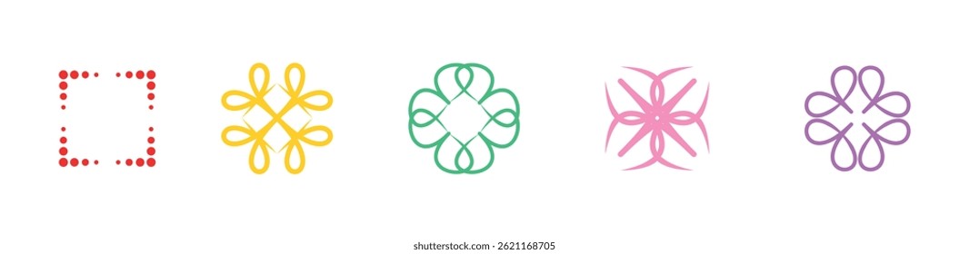 Y2k shape Vector Illustration Clip Art Element Set