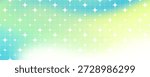 Y2K Sparkle Star Background. Abstract Grid Pattern with Spring Gradation. Cute Blue and Green Gradient Bg Design. Geometric Design Featuring Pastel Colors, Retro Aesthetic, and Magical Light Effects Perfect for Spring Graphics.