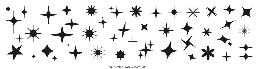 Y2k star collection. Star shapes
