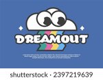 y2k sticker vector design quotes template suitable for tshirt as well, ready for printing