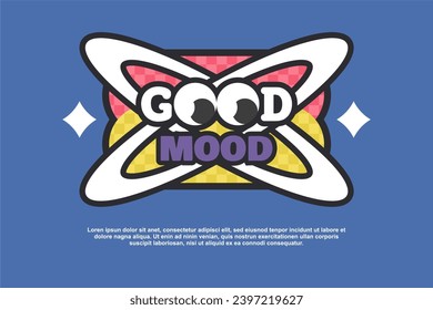 y2k sticker vector design quotes template suitable for tshirt as well, ready for printing