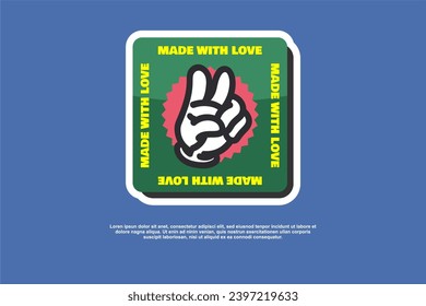 y2k sticker vector design quotes template suitable for tshirt as well, ready for printing