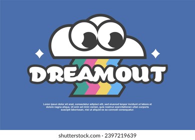 y2k sticker vector design quotes template suitable for tshirt as well, ready for printing