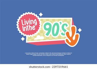 y2k sticker vector design quotes template suitable for tshirt as well, ready for printing