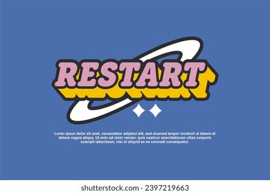 y2k sticker vector design quotes template suitable for tshirt as well, ready for printing