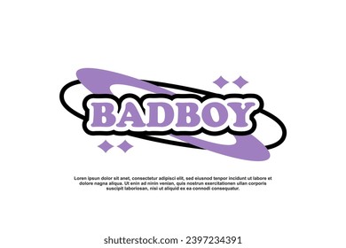 y2k sticker vector design quotes template suitable for tshirt as well, ready for printing