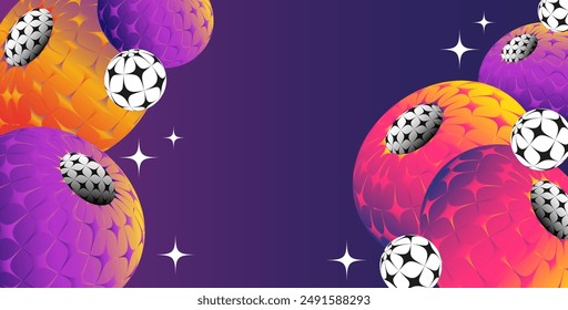 Y2k Style abstract background design, with strange wireframes and graphic geometrical shapes in bright gradient colors. Colorful abstract background for Smartphone screensaver
