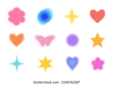gradient blur shapes and
