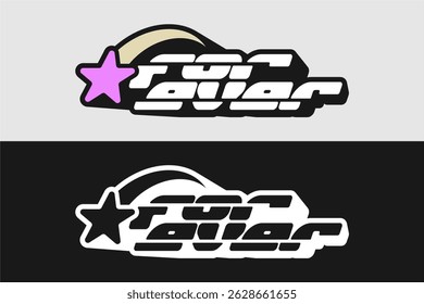 Y2K Style Graphic Design vector
