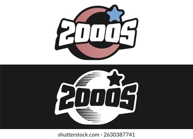 Y2K Style Graphic Design vector