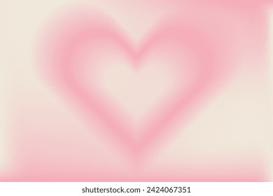 Y2k Trendy Aesthetic abstract gradient pink violet background with translucent aura hearts and shapes blurred pattern. Social media poster, stories highlight templates for digital marketing 