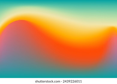 Y2k Trendy Aesthetic abstract gradient blue yellow color background with translucent blurred pattern. Retro faded social media poster, stories highlight templates for digital marketing for stories.