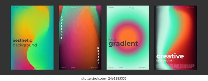 Y2k Trendy Aesthetic abstract gradient blue yellow color background with translucent blurred pattern. Retro faded social media poster, stories highlight templates for digital marketing for stories.